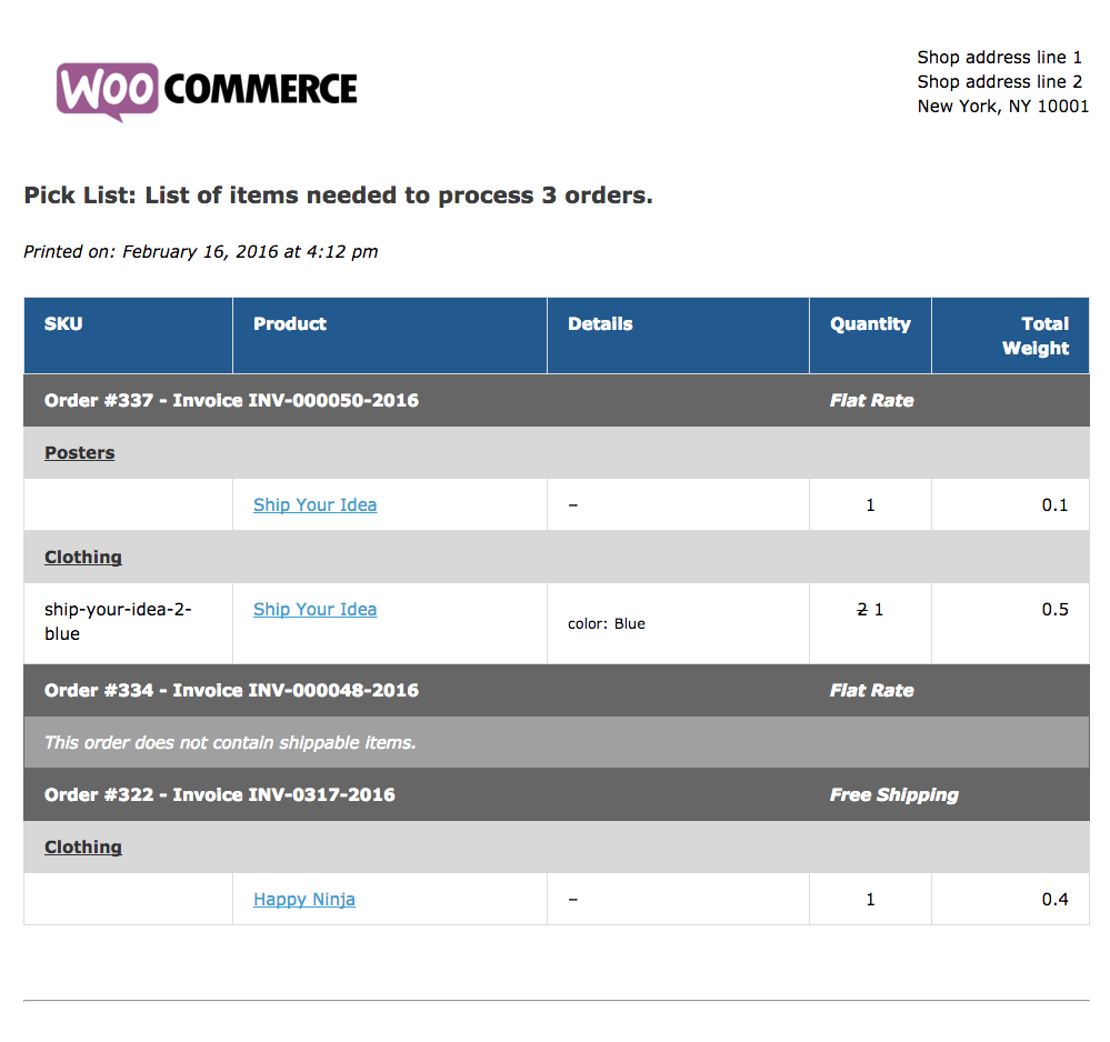 skør På jorden Legepladsudstyr WooCommerce Print Invoices & Packing Lists - WooCommerce