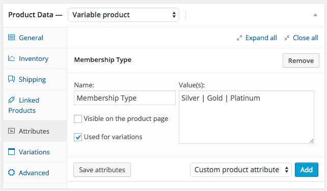WooCommerce memberships variable product